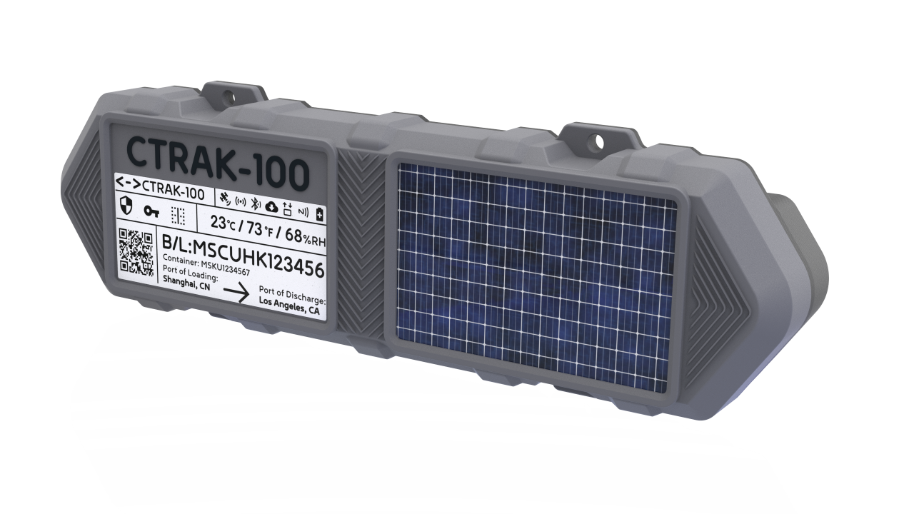 CTRAK-100 solar container tracker and IoT gateway
