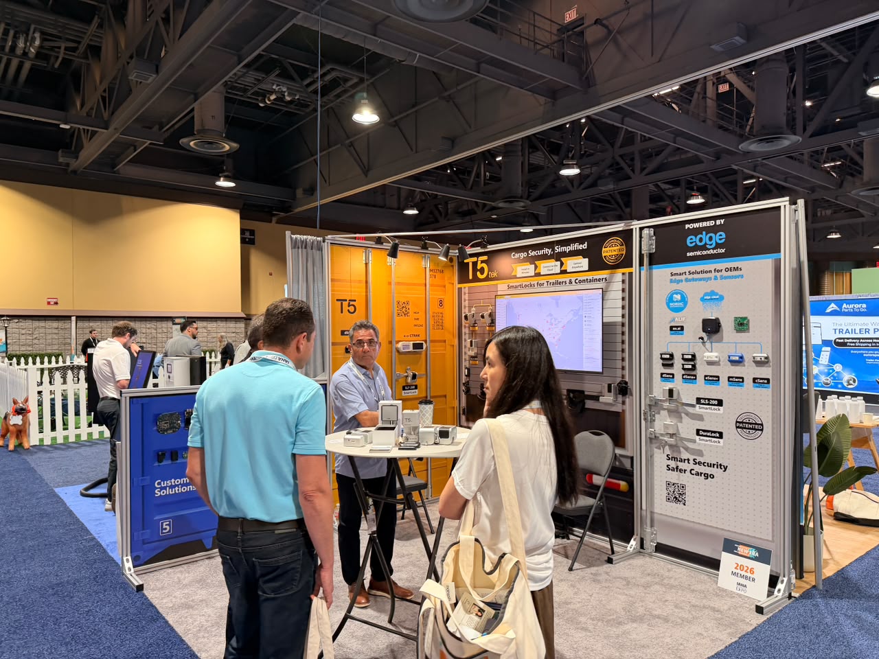 Conversations on the exhibition floor